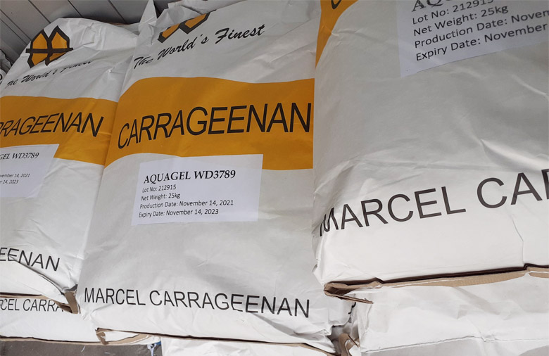 Bột carrageenan được phép sử dụng trong ngành thực phẩm
