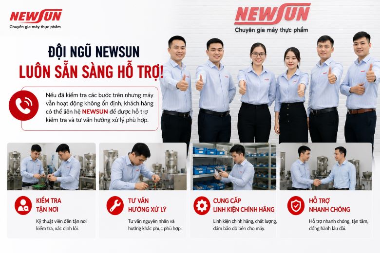 Liên hệ đội ngũ NEWSUN để được hỗ trợ 
