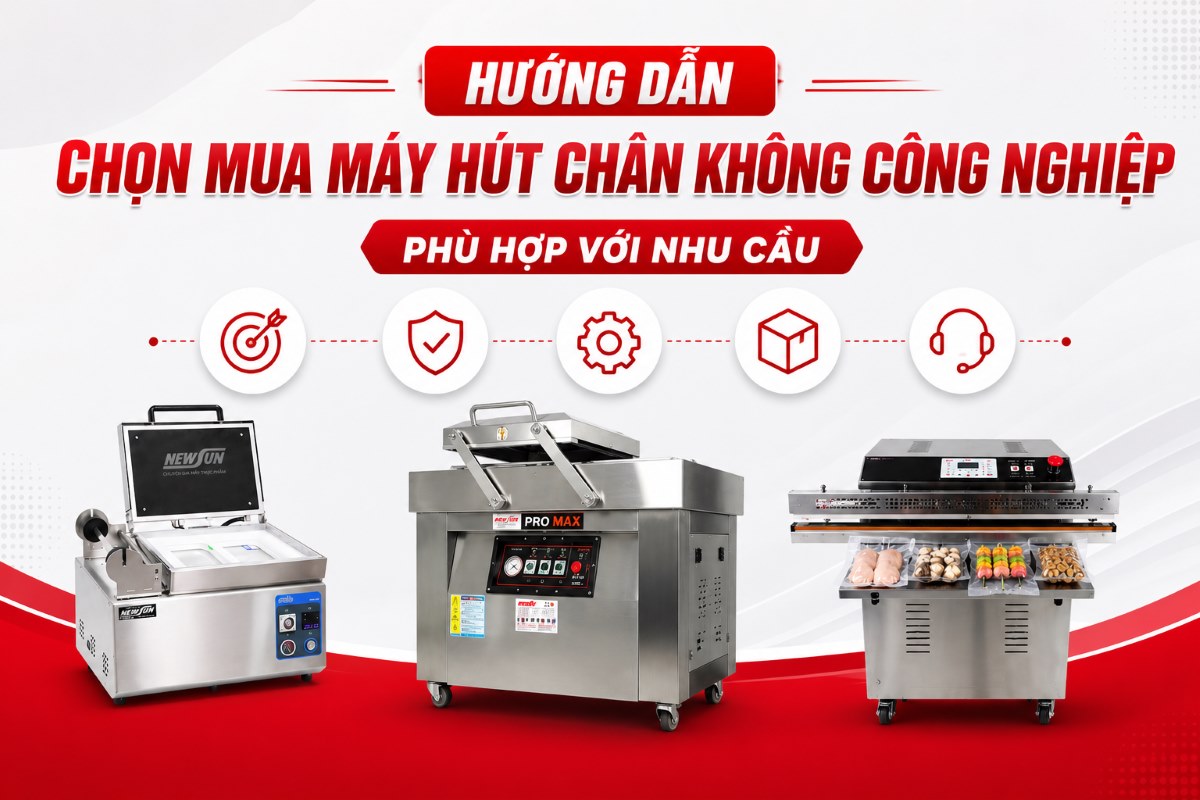 Hướng dẫn chọn mua máy hút chân không công nghiệp phù hợp với nhu cầu