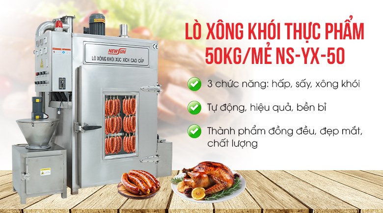Tủ xông khói xúc xích