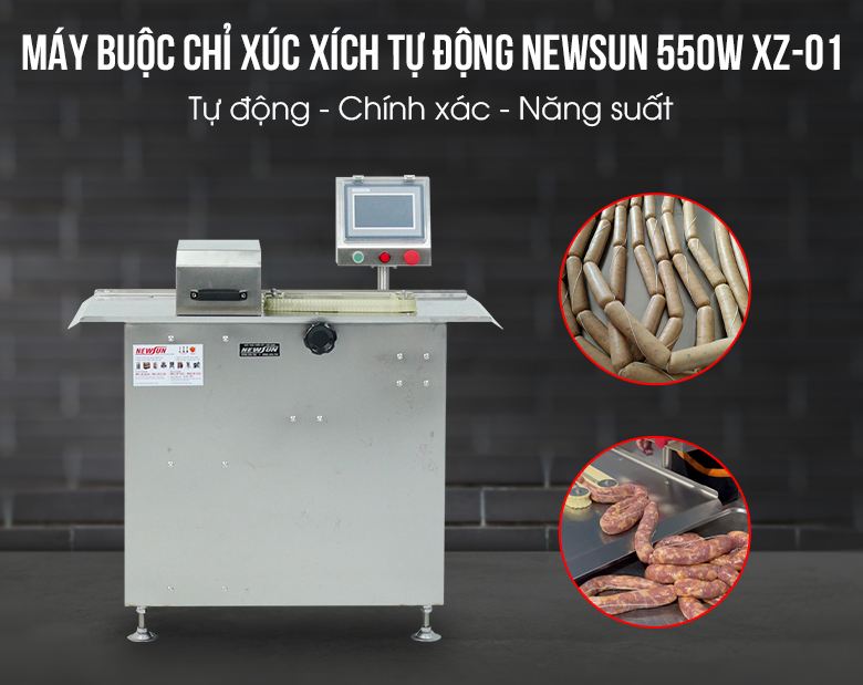 Máy buộc chỉ xúc xích