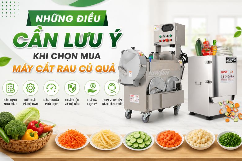 Những điều cần lưu ý khi chọn mua máy cắt rau củ quả
