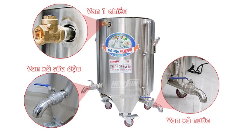 3 van xả giúp sử dụng dễ dàng 3 van xả giúp sử dụng dễ dàng