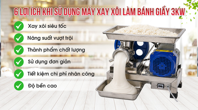 Các lợi ích khi sử dụng máy xay xôi làm bánh giầy NEWSUN