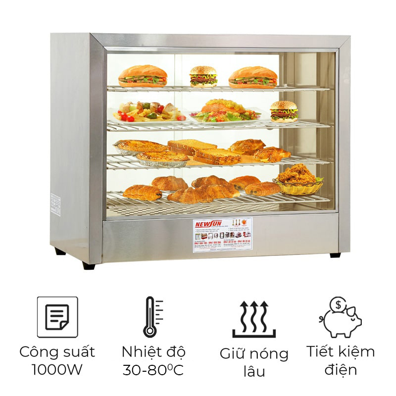 Tủ giữ nóng gà rán HW-580