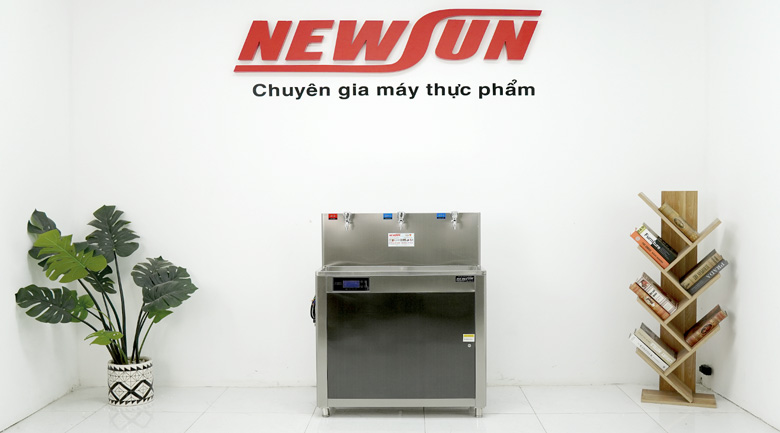Thực tế máy đun nước nóng công nghiệp kèm lọc nước BT-3