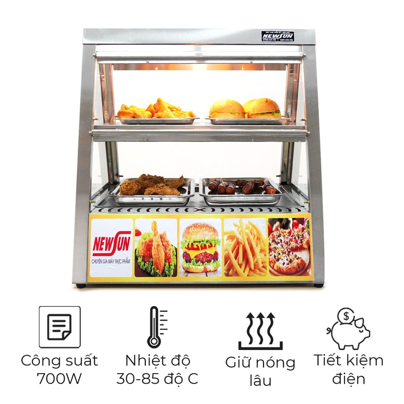 Tủ giữ nóng thực phẩm HW-2×2