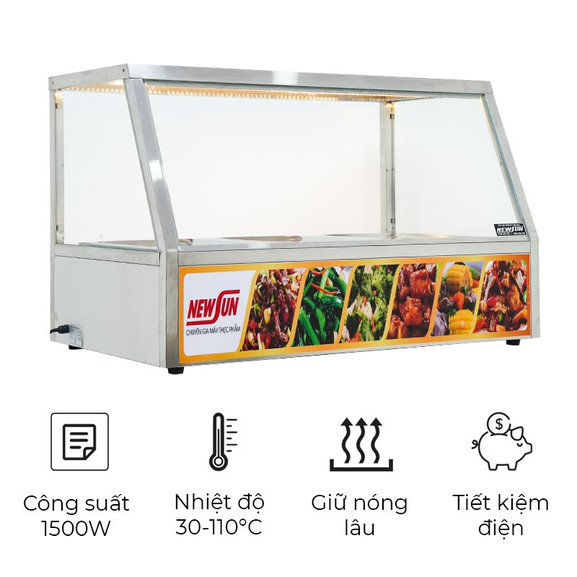 Tủ hâm nóng thức ăn có kính HBM-21-1