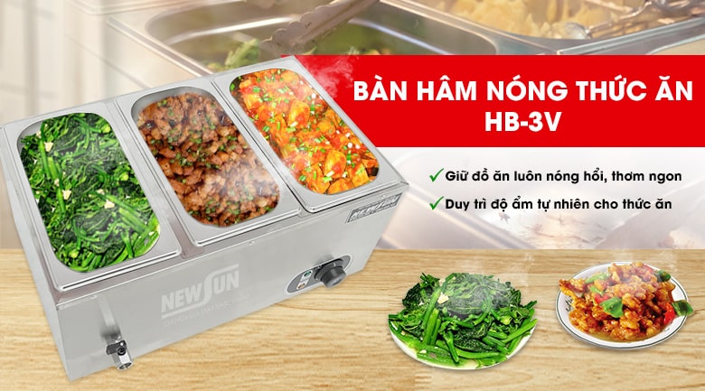 Bàn hâm nóng thức ăn HB-3V