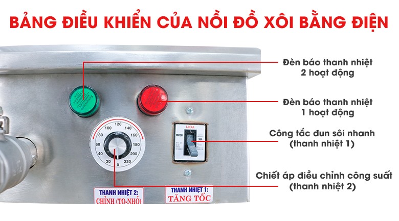 <em>Bảng điều khiển dễ thao tác</em>