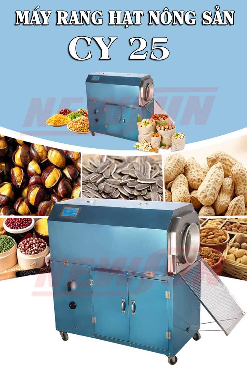 Máy rang hạt CY 25 năng suất