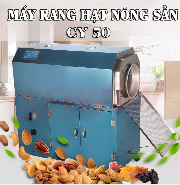 Máy rang hạt CY 50 rang hạt năng suất