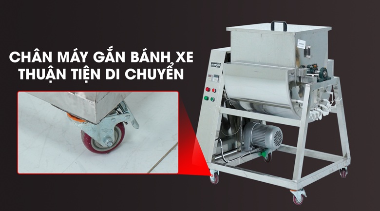 Kết cấu gọn gàng, chân máy bánh xe dễ di chuyển Kết cấu gọn gàng, chân máy bánh xe dễ di chuyển