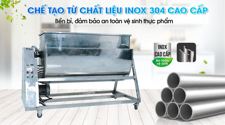 Chế tạo từ chất liệu inox 304 cao cấp, bền bỉ, dễ vệ sinh Chế tạo từ chất liệu inox 304 cao cấp, bền bỉ, dễ vệ sinh