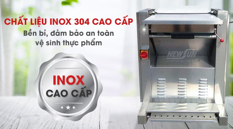 Chế tạo từ inox 304 an toàn vệ sinh, cứng cáp, bền bỉ