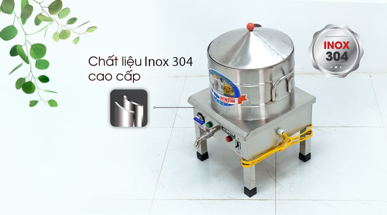 Bền bỉ và đảm bảo an toàn vệ sinh thực phẩm với chất liệu inox 304
