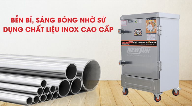 Chất liệu inox 304 cao cấp giúp tủ dễ lau chùi, vệ sinh Chất liệu inox 304 cao cấp giúp tủ dễ lau chùi, vệ sinh