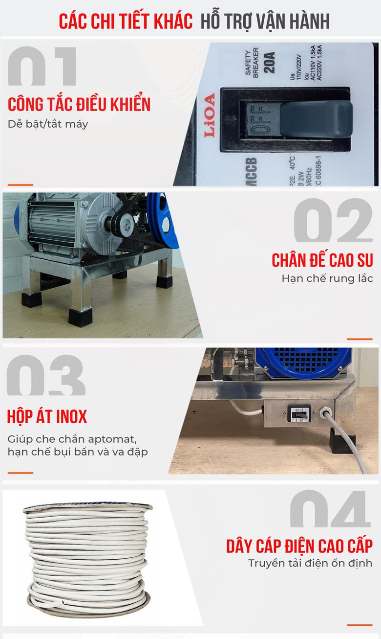 Một số chi tiết hỗ trợ vận hành