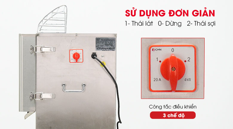 Máy cắt lát rau củ công nghiệp QSP sử dụng đơn giản