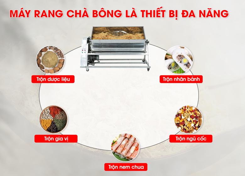 Thiết bị sử dụng được cho nhiều mục đích ngoài rang chà bông Thiết bị sử dụng được cho nhiều mục đích ngoài rang chà bông