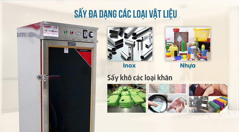 Tủ sấy đa dạng các loại vật liệu