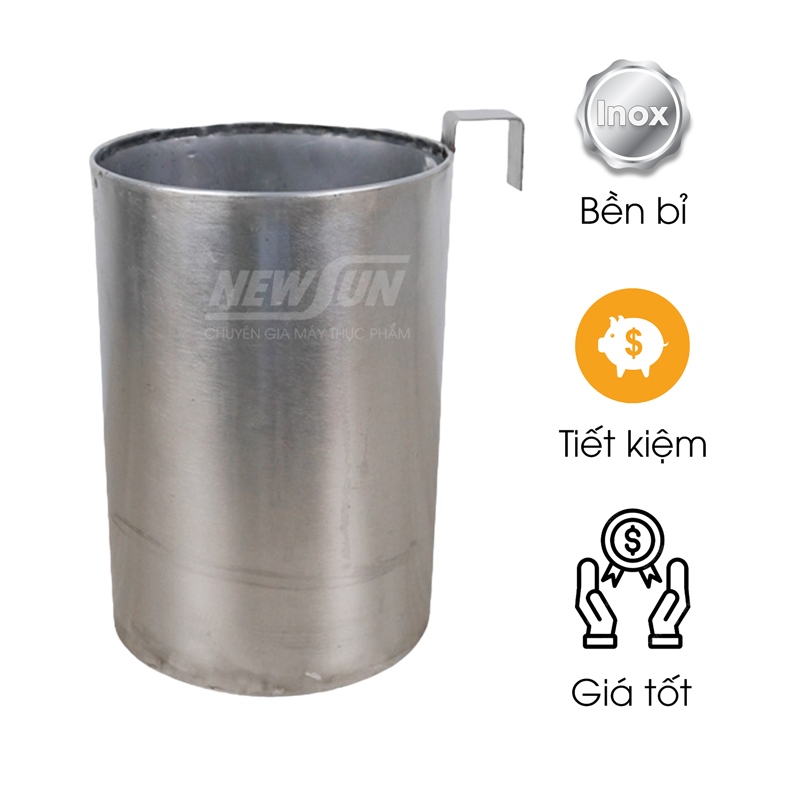 Hộc inox tròn nồi phở