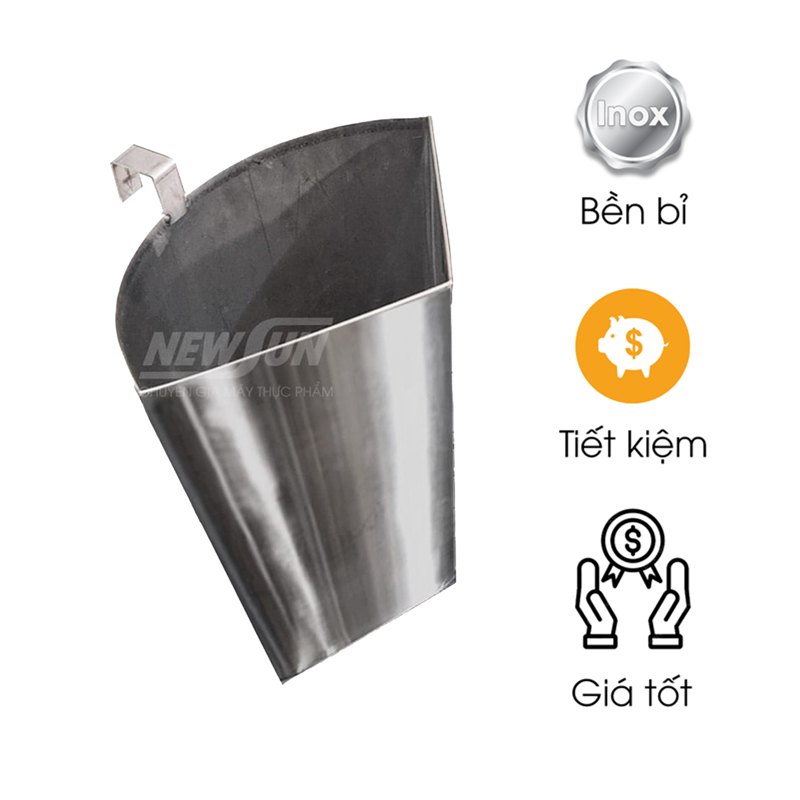 Hộc inox 1/3 nồi phở
