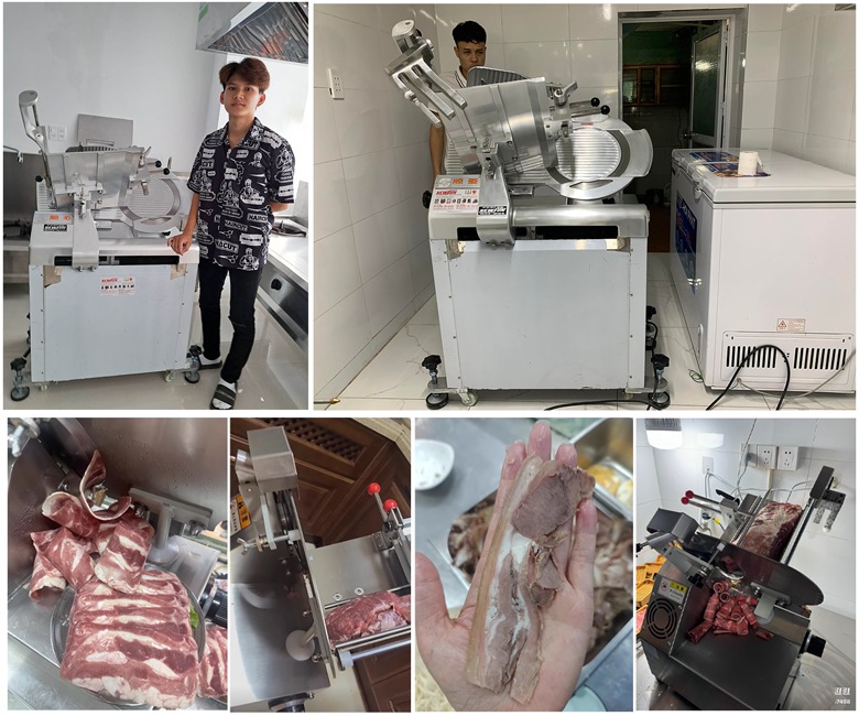 Thực tế khách hàng lựa chọn máy thái thịt se lạnh tự động SL350B NEWSUN