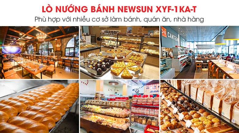 Lò nướng bánh ngọt XYF-1KA-T phù hợp với nhiều cơ sở làm bánh, quán ăn, nhà hàng