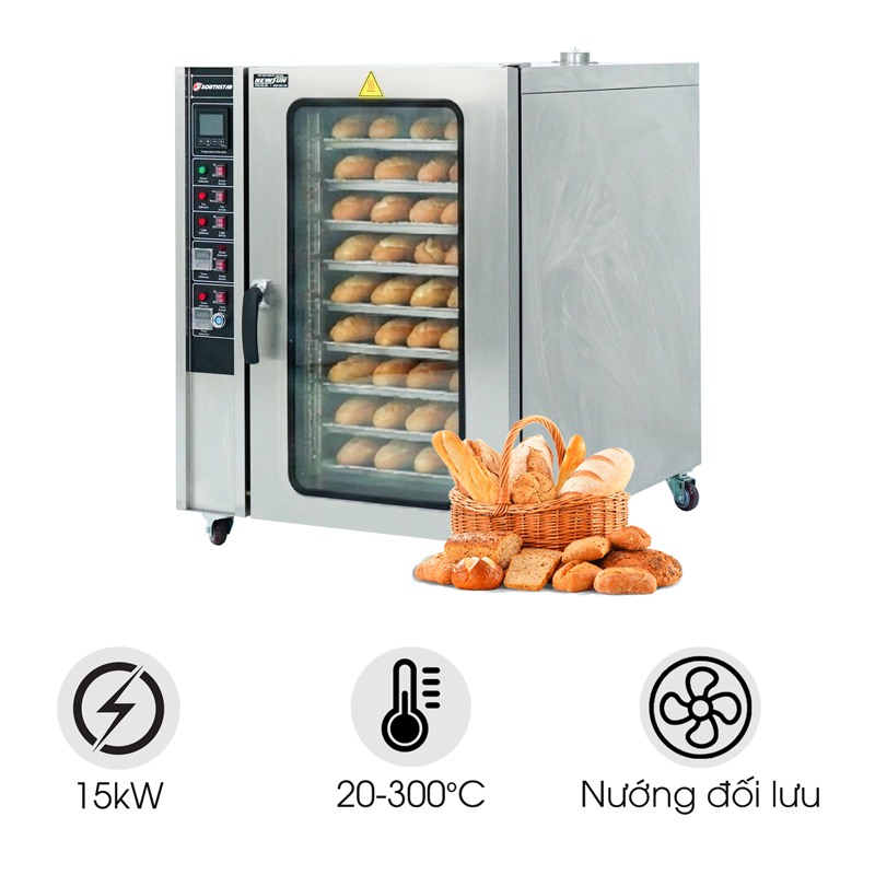 Lò nướng bánh mì đối lưu 10 khay Southstar