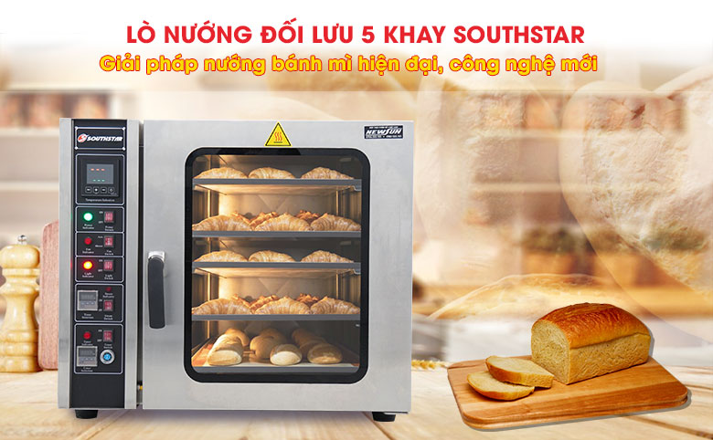 Lò nướng bánh mì đối lưu 5 khay Southstar chất lượng, giá tốt