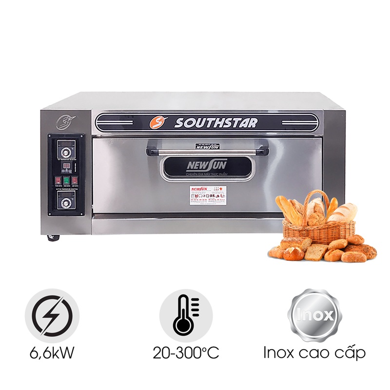 Lò nướng bánh Southstar 1 tầng 2 khay dùng điện