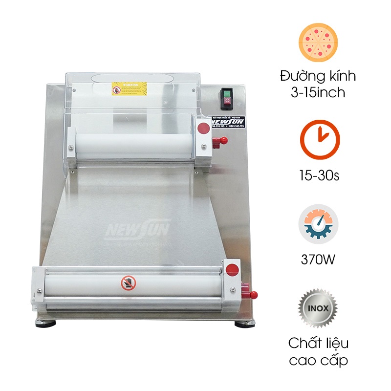 Máy cán đế bánh Pizza NEWSUN H-15V