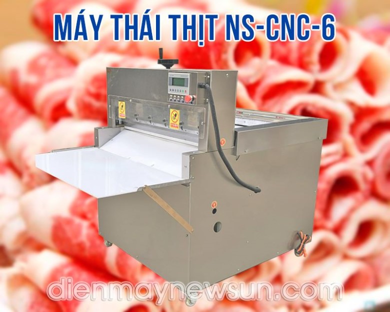 Máy thái thịt NS-QP-6 là giải pháp tối ưu cho các cơ sở chế biến thịt đông lạnh