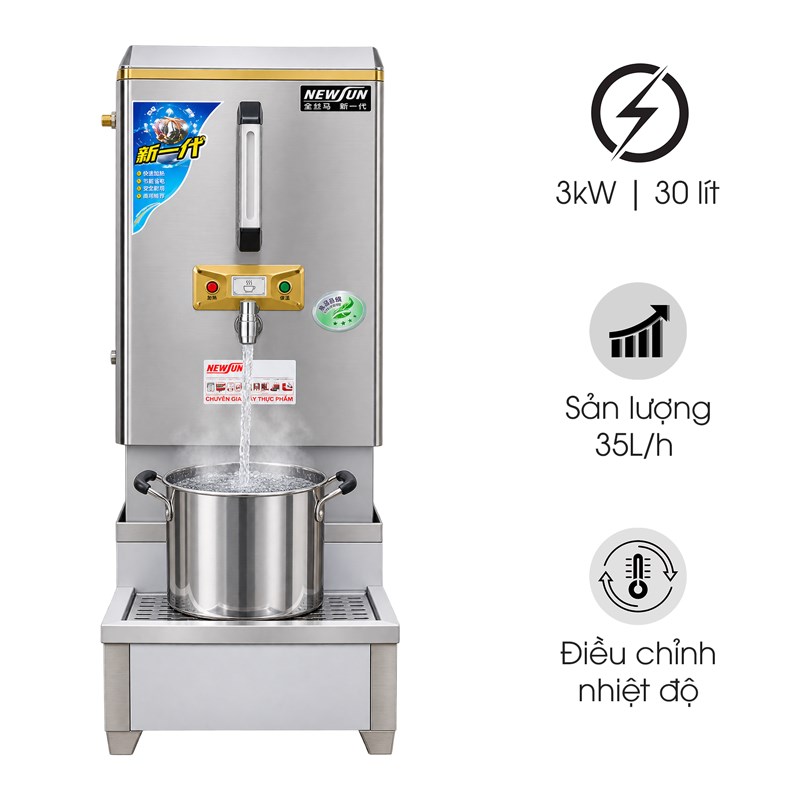 Máy đun nước sôi có chân bệ 30L