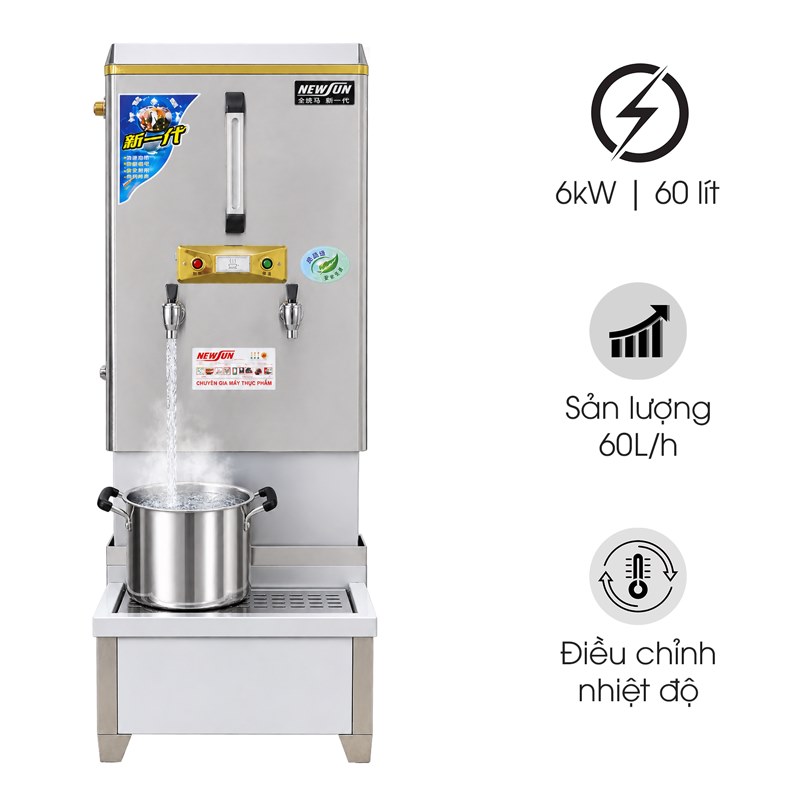 Máy đun nước nóng có chân bệ 60L