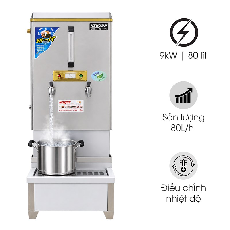 Máy đun nước nóng có chân bệ 80L