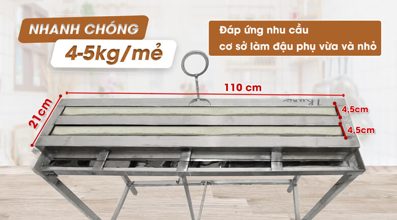 Hai thanh ép đậu cho năng suất cao