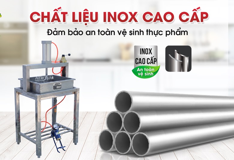 Được làm bằng chất liệu inox cao cấp 304, bền bỉ