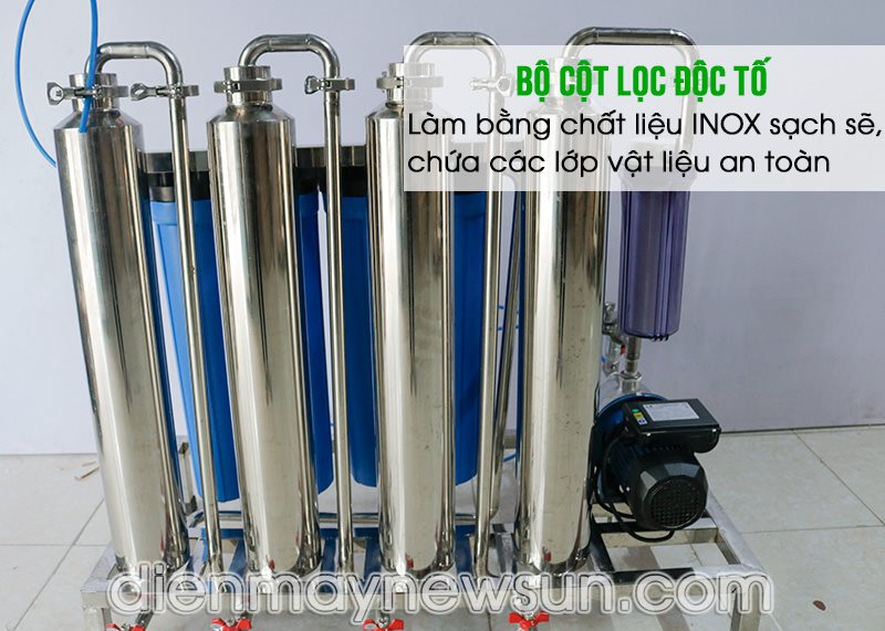 Bộ cột lọc độc tố máy lọc rượu khử độc tố 100-150l/h