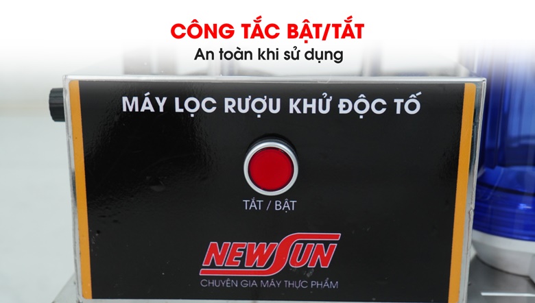 Công tắc bật/tắt, an toàn khi sử dụng