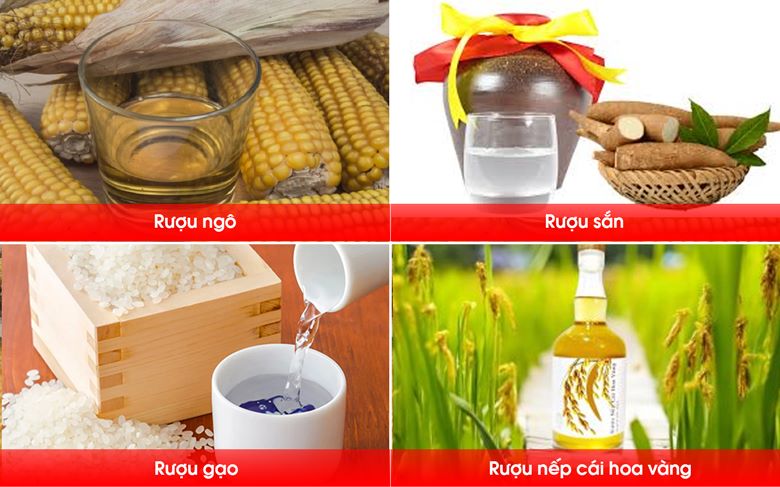 Lọc được đa dạng các loại rượu