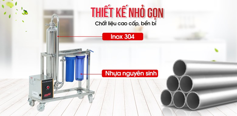 Thiết kế nhỏ gọn, bền bỉ với chất liệu cao cấp