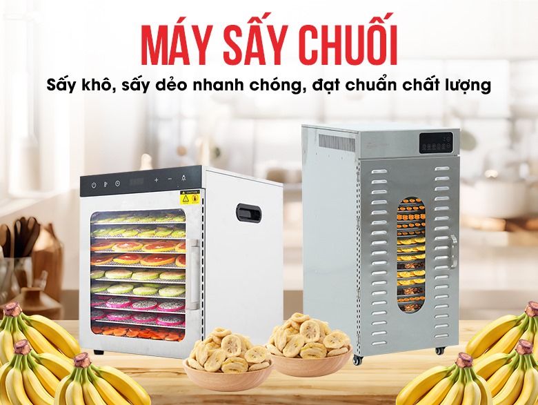 Máy sấy chuối – Sự lựa chọn lý tưởng của các cơ sở chế biến Máy sấy chuối – Sự lựa chọn lý tưởng của các cơ sở chế biến