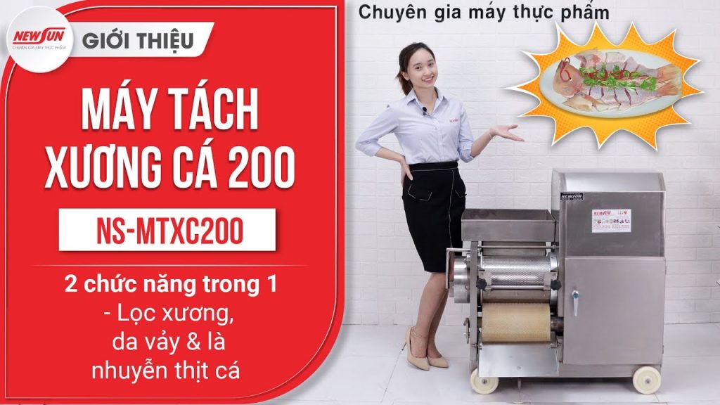 Máy tách xương cá 200 newsun