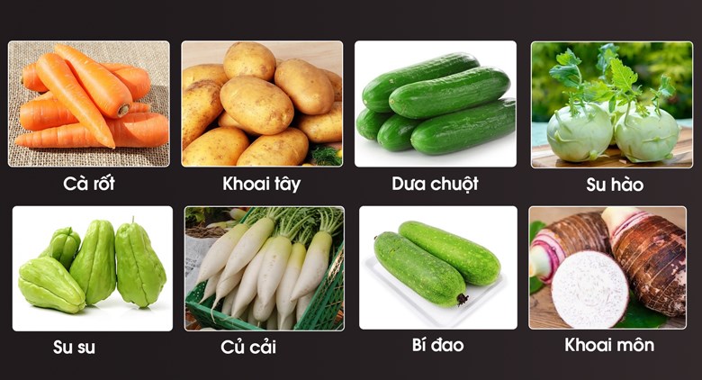 Thái đa dạng các loại rau củ khác nhau