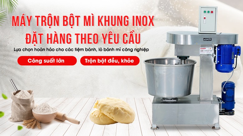 Máy trộn bột khung inox đặt hàng theo yêu cầu – Hàng Việt Nam chất lượng cao, giá thành phải chăng Máy trộn bột khung inox đặt hàng theo yêu cầu – Hàng Việt Nam chất lượng cao, giá thành phải chăng