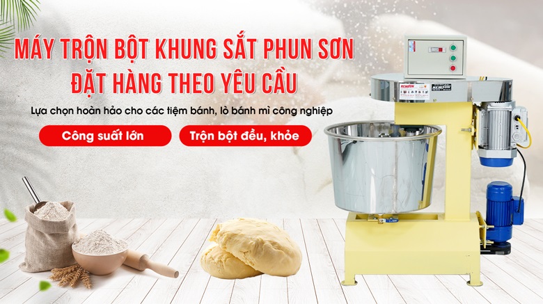 Máy trộn bột khung sắt phun sơn đặt hàng theo yêu cầu – Hàng Việt Nam chất lượng cao, giá thành phải chăng
