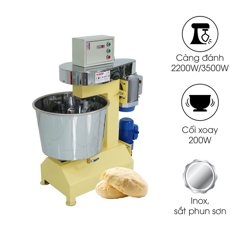 Máy trộn bột mì Việt Nam 7kg/mẻ (khung sắt phun sơn)
