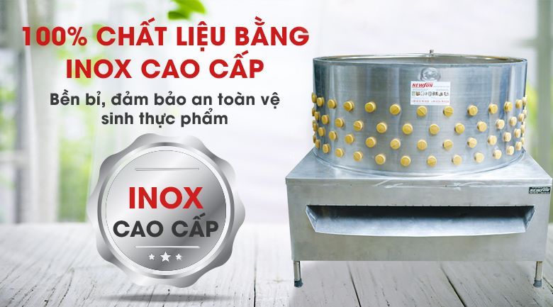 Chất liệu inox bền bỉ, cứng cáp